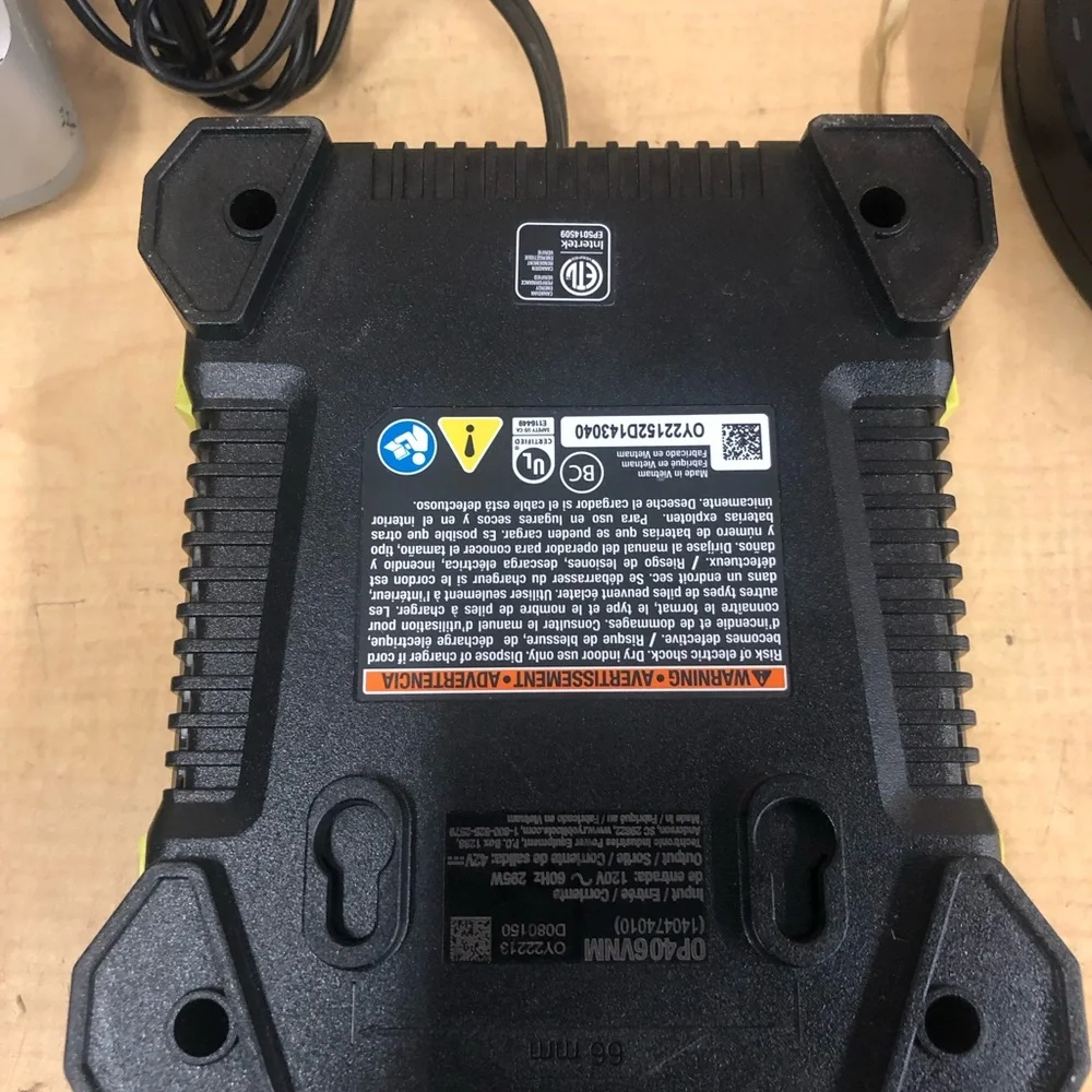 RYOBI OP406A 40-Volt Lithium-Ion Rapid Charger